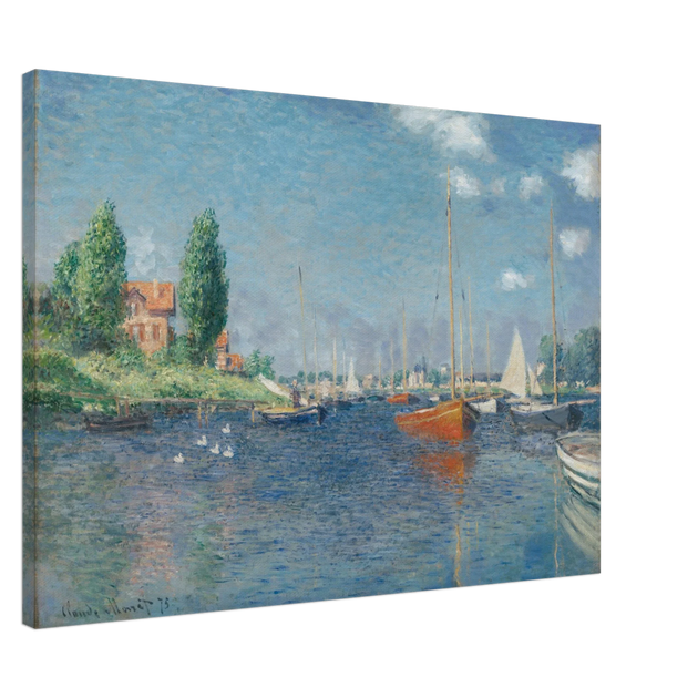 Red Boats Argenteuil by Claude Monet