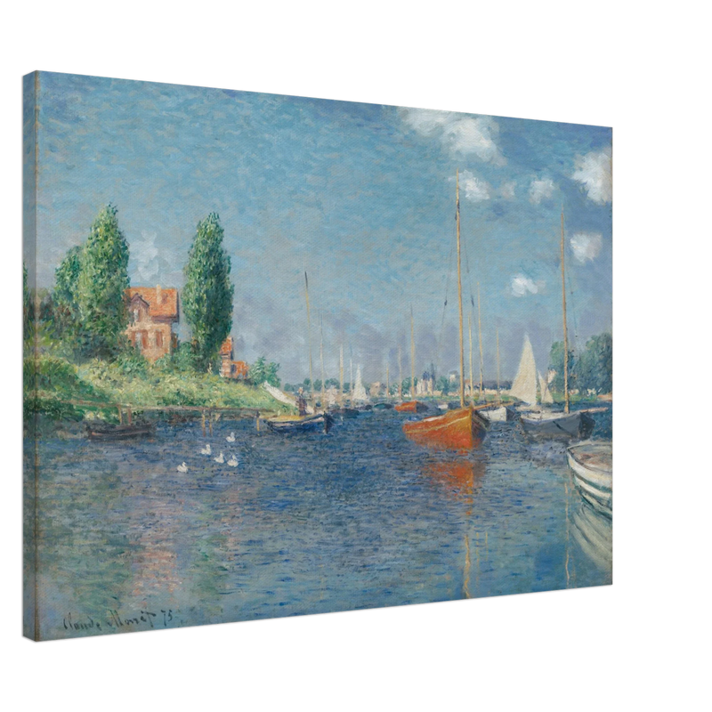 Red Boats Argenteuil by Claude Monet