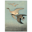 Ohara Koson White fronted geese in flight.