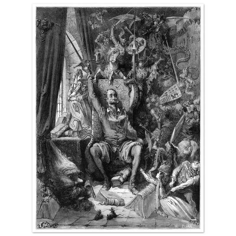 Don Quixote illustration by Gustave Dore. A world of disorderly notions Chapter one.