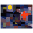 Paul Klee Fire at Full Moon abstract painting.   .