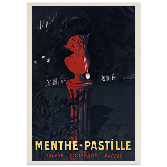 Menthe Pastille Liqueur advertising vintage poster by Leonetto Cappiello.