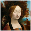 Leonardo da Vinci Ginevra de' Benci portrair .
