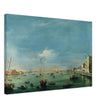 Giudecca Canal and the Zattere in Venice Italy. Antique painting by Francesco Guardi 1757.