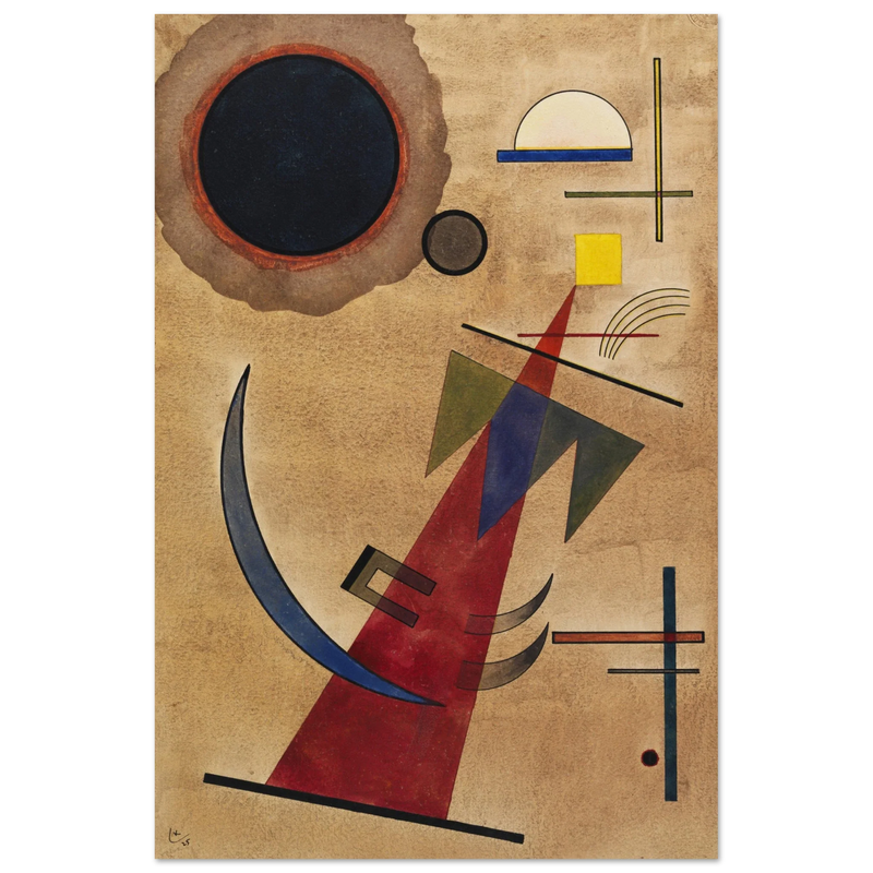 Wassili Kandisnky Rot in Spitzform 1925 print