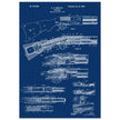 Firearm historic patent 1900. Matte paper