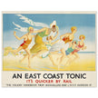 An East Coast Tonic by Jean Droit vintage art deco poster of early XX century.