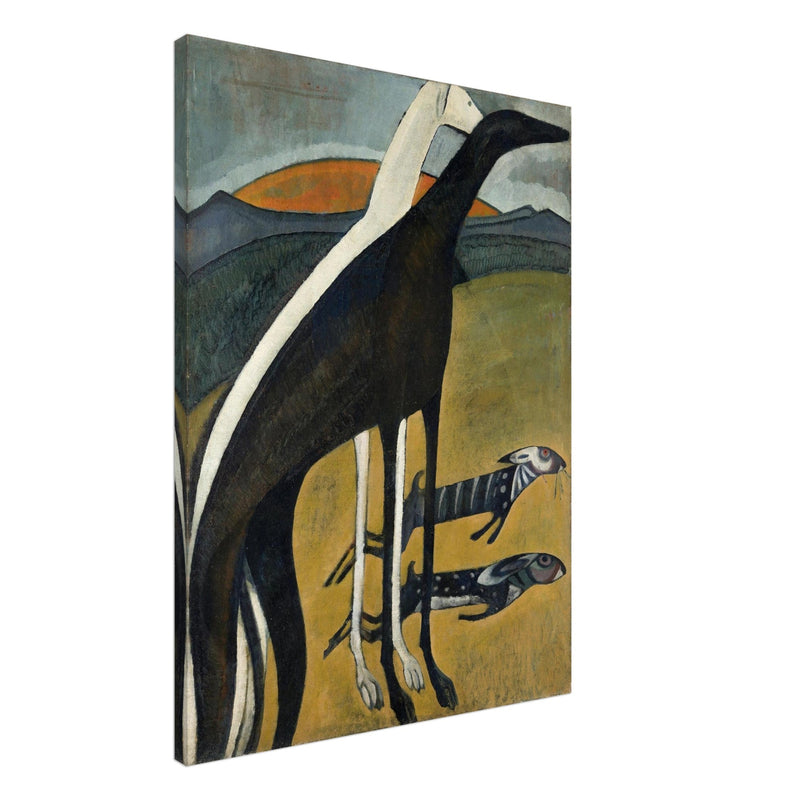 The Greyhounds painting by Amadeo de Souza Cardoso