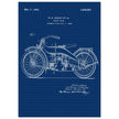 Vintage motorcycle patent by William S Harley founder of harley davidson.