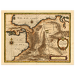 Ancient map print of Central America and the northwestern part of South America 1631.