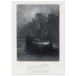 Gustave Dore illustration .The Body of Elaine on its way to King Arthur's Palace. Idylls of the King by Alfred Tennyson.