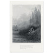 Gustave Dore illustration of King Arthur legend . The Remorse of Lancelot. Book Idylls of the King by Alfred Tennyson.