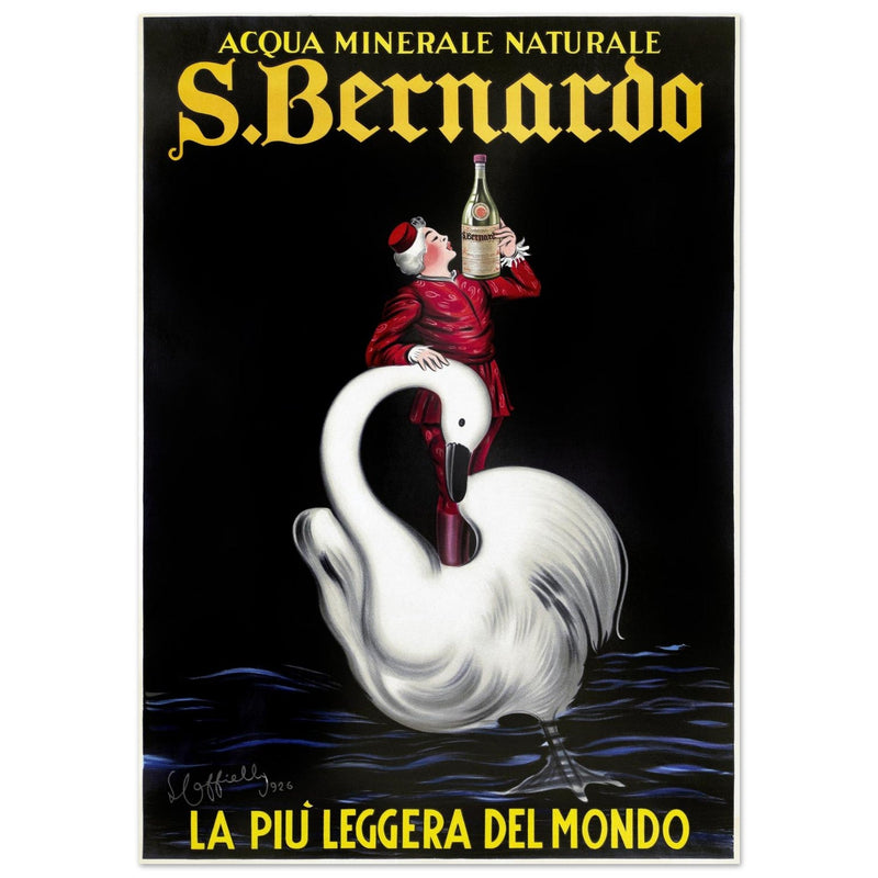 San Bernardo water italian vintage advertising print. Poster by Leonetto Cappiello 1953