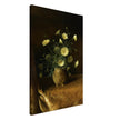 Yellow Daisies in a Brown Bowl antique painting reproduction by Martin Johnson Heade