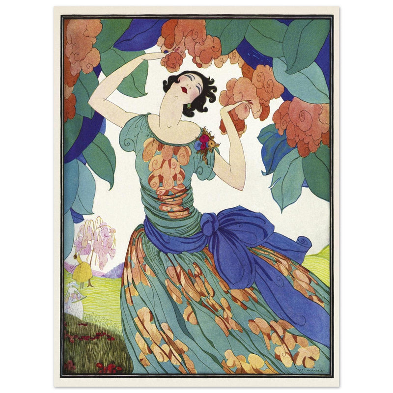 Spring Fashions by Helen Dryden illustration 1921 fashion magazine cover   .