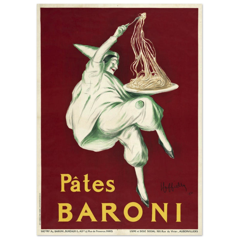 Pates Baroni advertisng poster by Leonetto Cappiello.
