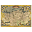 Ancient map of Flandria by Abraham Ortelius 1584. Vintage map  .