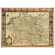 The Holy Roma Empire ancient map of Germany by John speed.