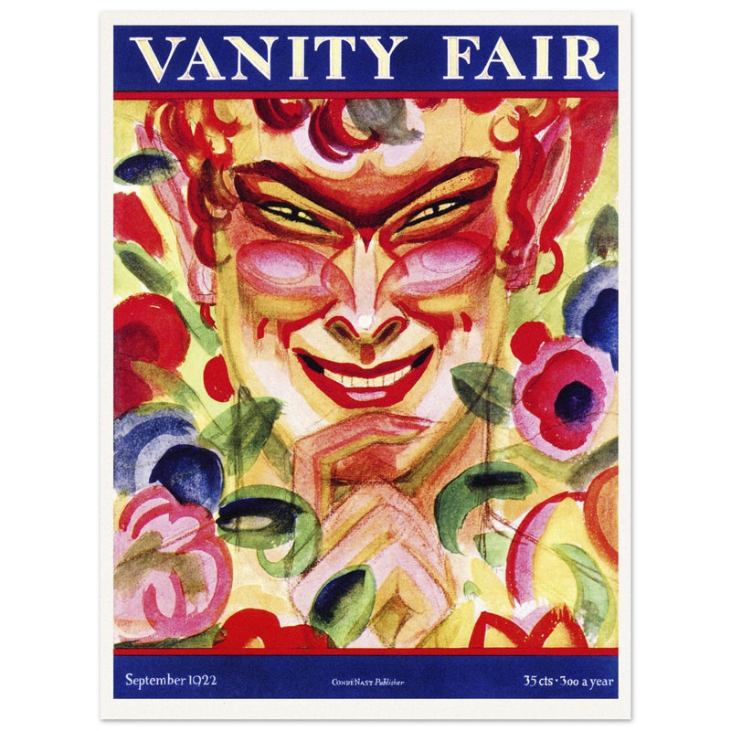 Vanity Fair cover 1922 . Satyr portrait.