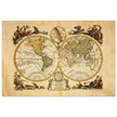 Ancient world map print. Il Mappamondo o sia Descrizione Generale del Globo by Antonio Zatta