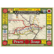 London Undergroud routes city map 1908.