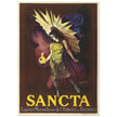 Sancta Liqueur French vintage advertising poster by Leonetto Cappiello.