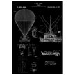 Airship patent illustration by T S C Lowe. Air Balloon