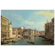 Grand Canal in Venice Italy. Antique painting by Canaletto 1738.