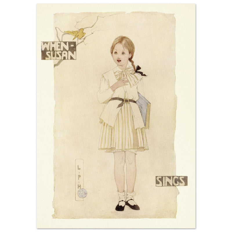 When Susan sings illustration by Lilian Price Hacker
