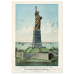 The Statue of Liberty New York City travel vintage poster .