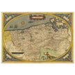 Ancient map of Flandria by Abraham Ortelius 1584. Vintage map  .