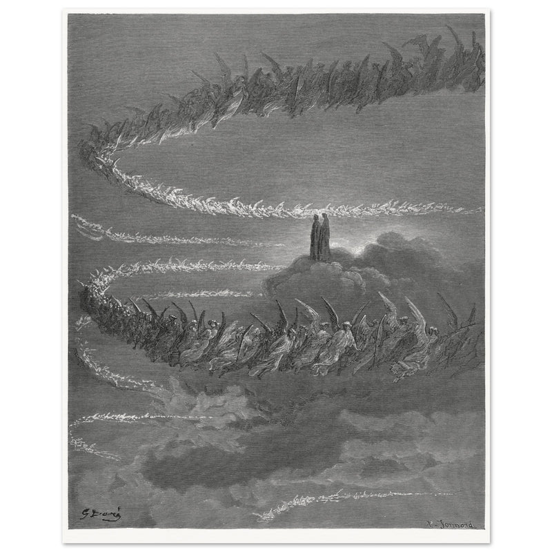 Gustave Dore illustration for The Divine Comedy by Dante Alighieri.  Paradise.