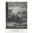 Gustave Dore The Bible engraving print . Ezra in prayer illustration .