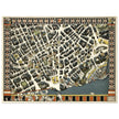 London Theatreland city vintage map 1915 by Gill, Leslie MacDonald.
