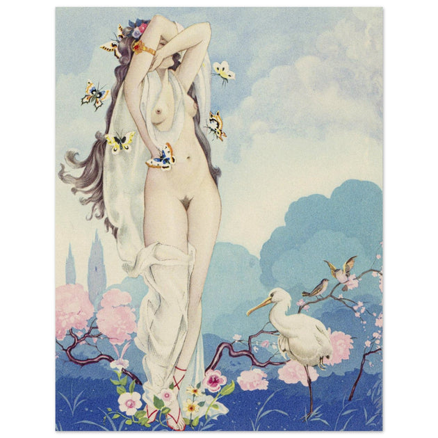 Umberto Brunelleschi illustration for the book Les Baisers ( The Kisses )