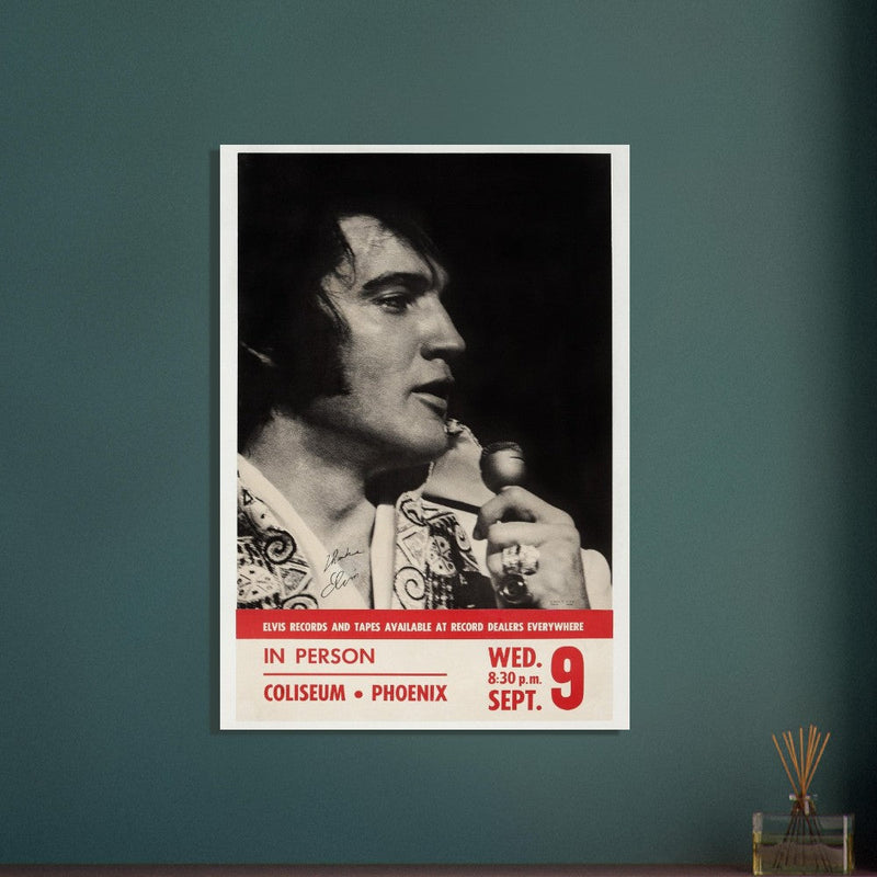 Elvis presley concert poster reproduction. Printed on Fine Art paper