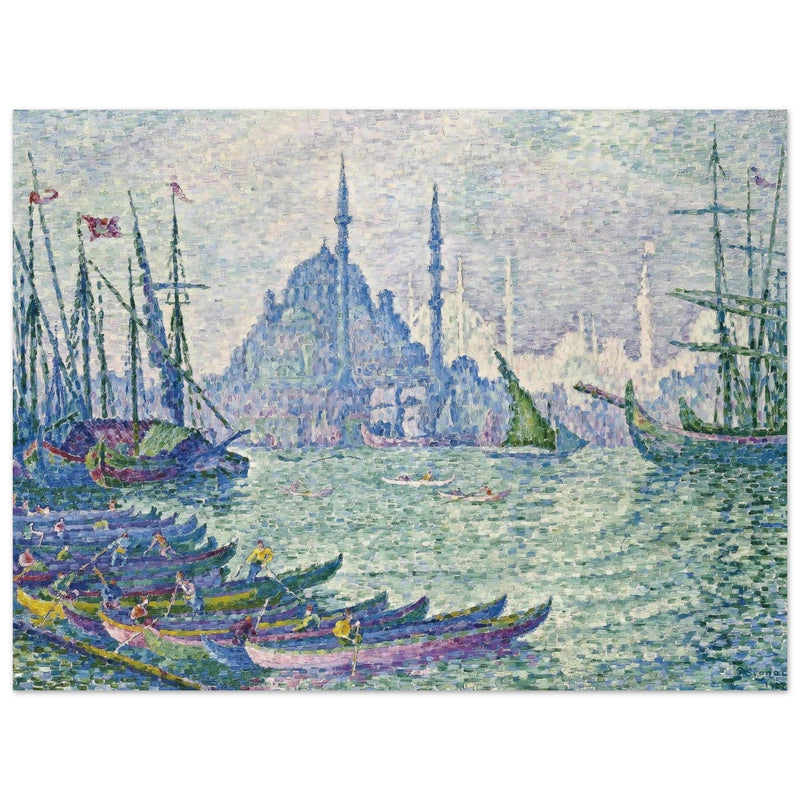 Paul Signac painting the Golden Horn the minarets