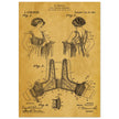 Bust reducer brassiere vintage patent by M Perillat