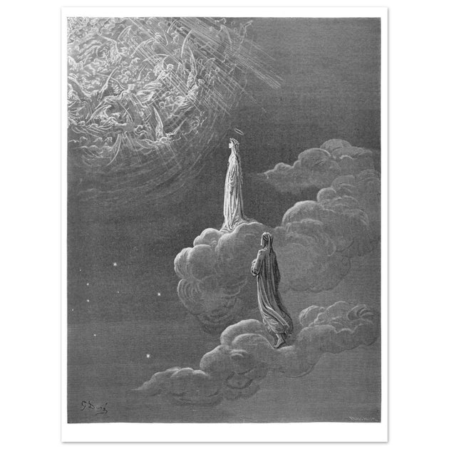 Gustave Dore illustration for The Divine Comedy by Dante Alighieri.  Paradise.