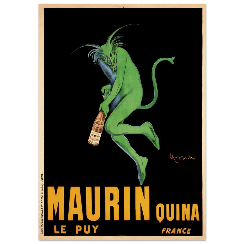 Maurin aperitif vintage advertising poster  from 1906 by Leonetto Capiello.