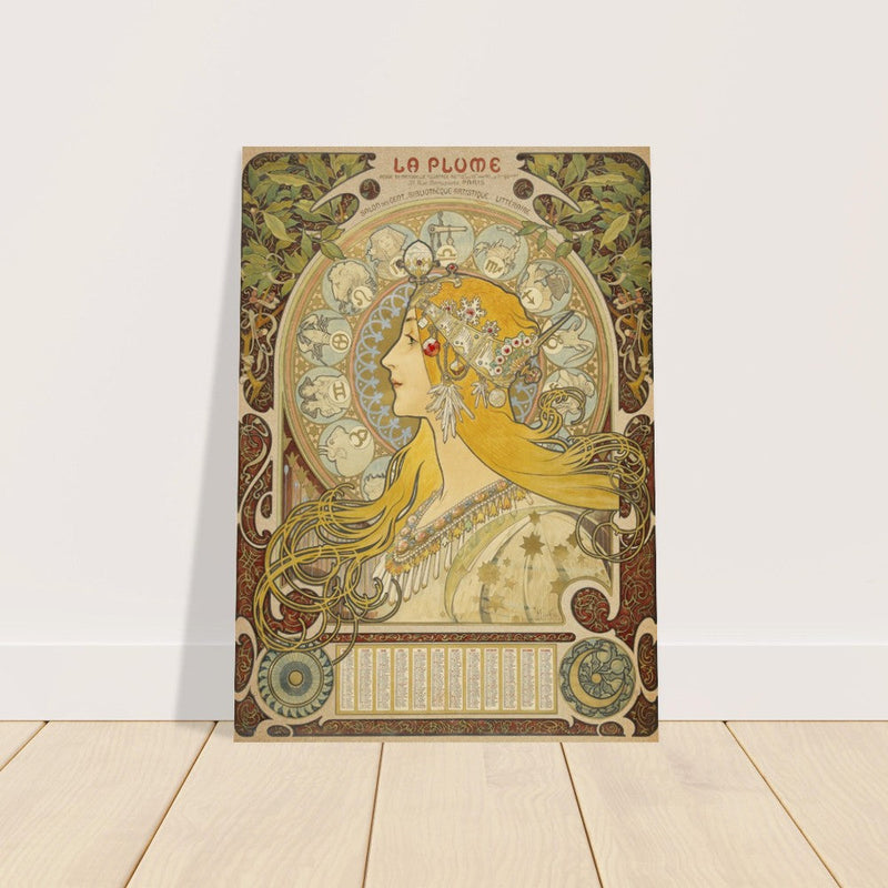 Art Nouveau Alphonse Mucha La Plume.