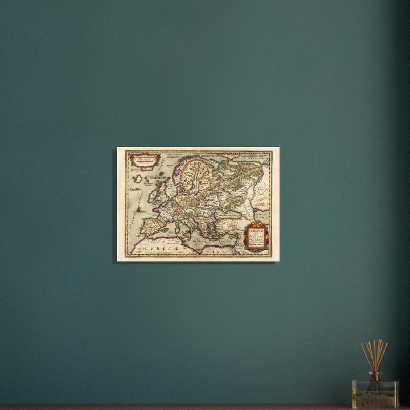 Ancient map of Europe and the Celts. Europam sive Celticam veterem by Abraham Ortelius.