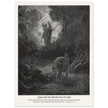 Gustave Dore The Bible engraving print . Adam and Eve driven out from Eden.