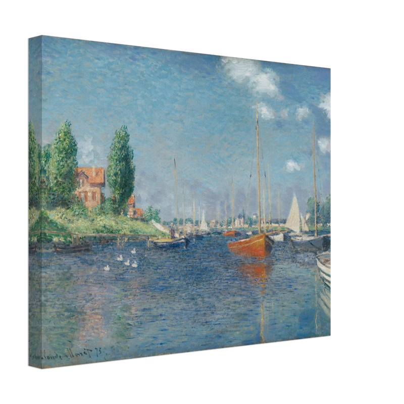 Red Boats Argenteuil by Claude Monet