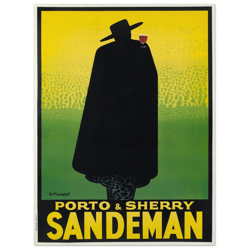 Sandman Porto sherry vintage advertising  . by George Massiot