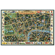 The Daily Telegraph Picture Map of London vintage poster .