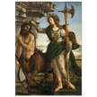 Pallas and the Centaur by Sandro Botticelli. Antique painting art print. Greek mythology.