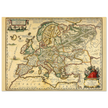 Ancient map of Europe print by Ortelius. Vintage old map reproduction poster..