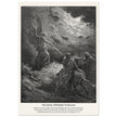 Gustave Dore The Bible engraving print . The angel appearing to Balaam illustration .