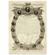 Declaration of Independence of America manuscript. 1819 by John Binns.